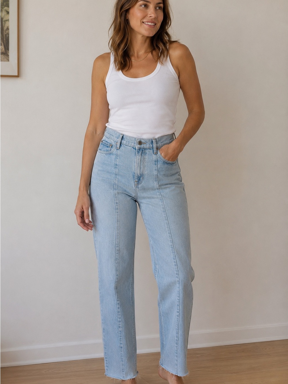 Abercrombie&Fitch  90s Ultra High Rise straight 10 short